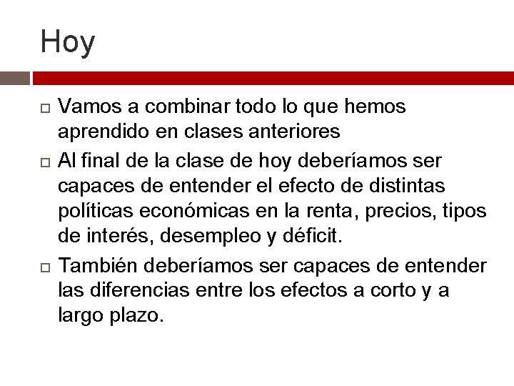 Hoy Vamos a combinar todo lo que hemos aprendido en clases anteriores Al final Hoy Vamos a combinar todo lo que hemos aprendido en clases anteriores Al final