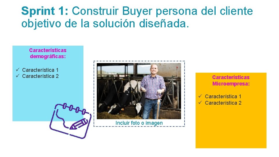 Sprint 1: Construir Buyer persona del cliente objetivo de la solución diseñada. Características demográficas: