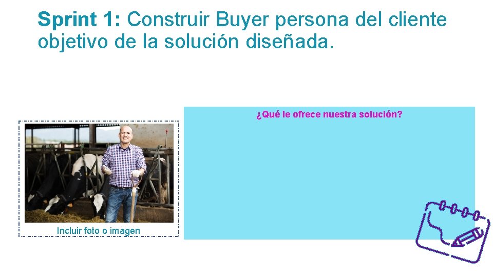 Sprint 1: Construir Buyer persona del cliente objetivo de la solución diseñada. ¿Qué le