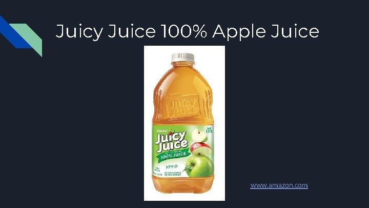 Juicy Juice 100% Apple Juice www. amazon. com 