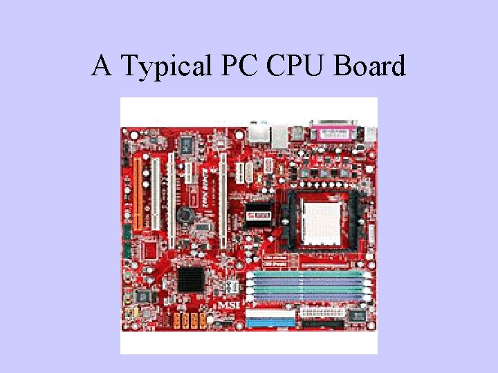 A Typical PC CPU Board 