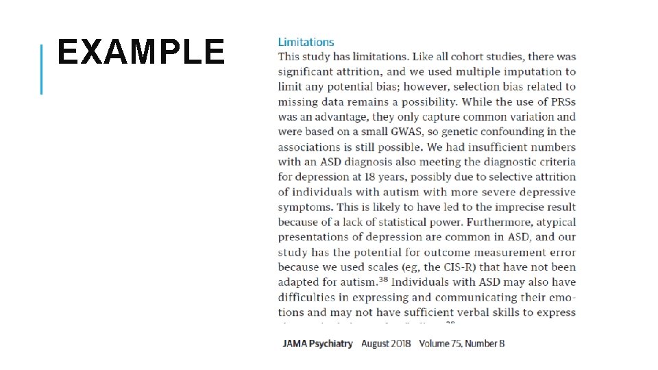 EXAMPLE EXAMPLE