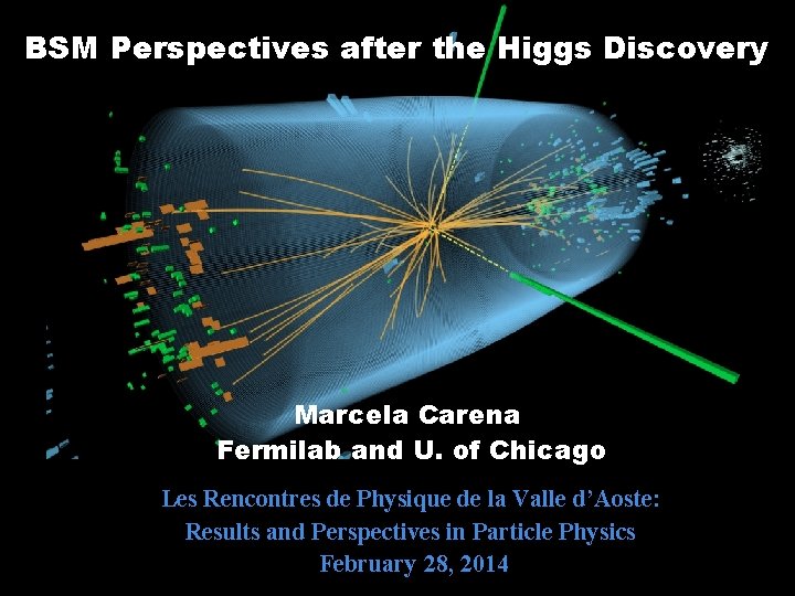 BSM Perspectives after the Higgs Discovery Marcela Carena Fermilab and U. of Chicago Les