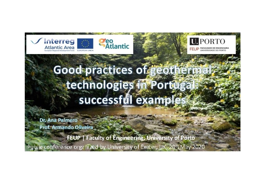 FEUP | Faculty of Engineering, University of Porto Public conference organized by University of