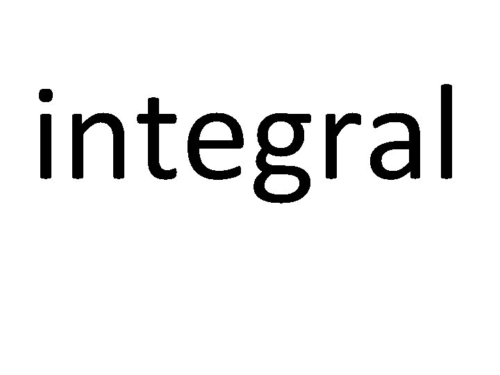 integral 