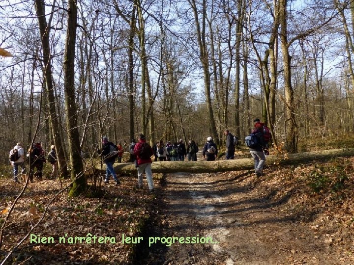 Rien n’arrêtera leur progression… 