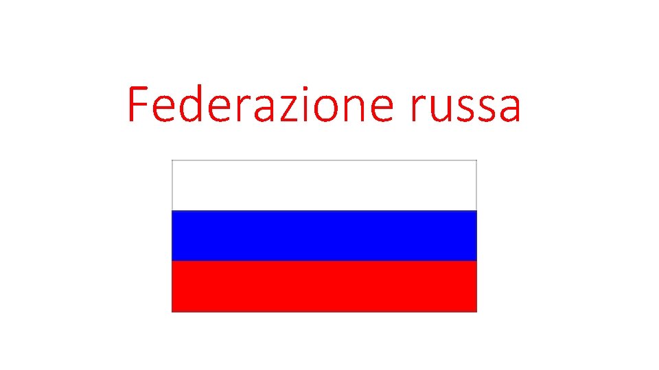 Federazione russa 