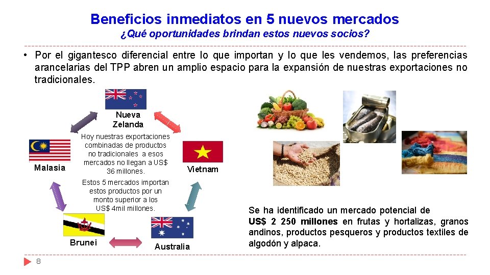 Beneficios inmediatos en 5 nuevos mercados ¿Qué oportunidades brindan estos nuevos socios? • Por