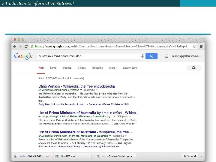 Introduction to Information Retrieval 