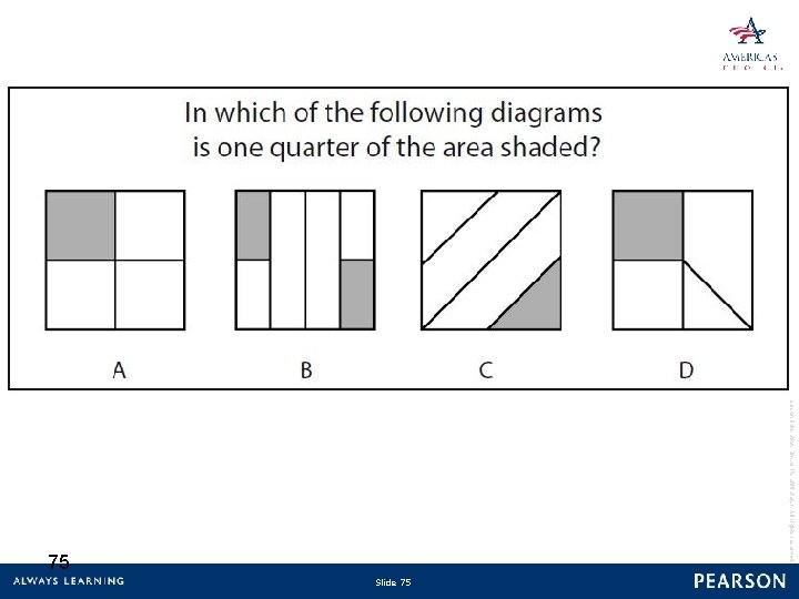 Copyright © 2010 Pearson Education, Inc. or its affiliate(s). All rights reserved. 75 Slide