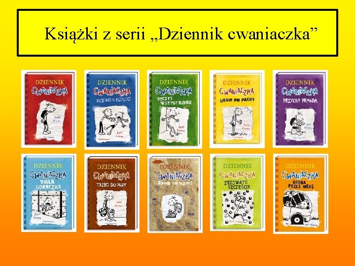 Książki z serii „Dziennik cwaniaczka” 