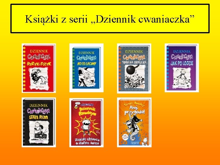 Książki z serii „Dziennik cwaniaczka” 