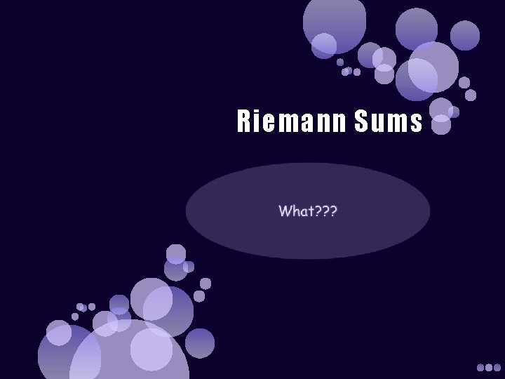 Riemann Sums 