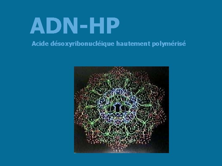 ADN-HP Acide désoxyribonucléique hautement polymérisé 