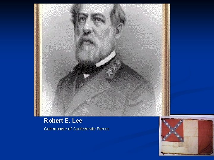 Robert E. Lee Commander of Confederate Forces 