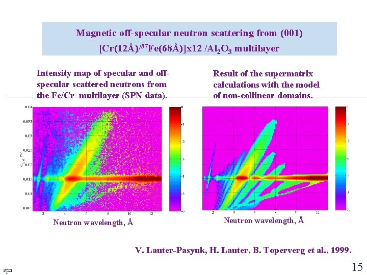 Magnetic off-specular neutron scattering from (001) [Cr(12Å)/57 Fe(68Å)]x 12 /Al 2 O 3 multilayer