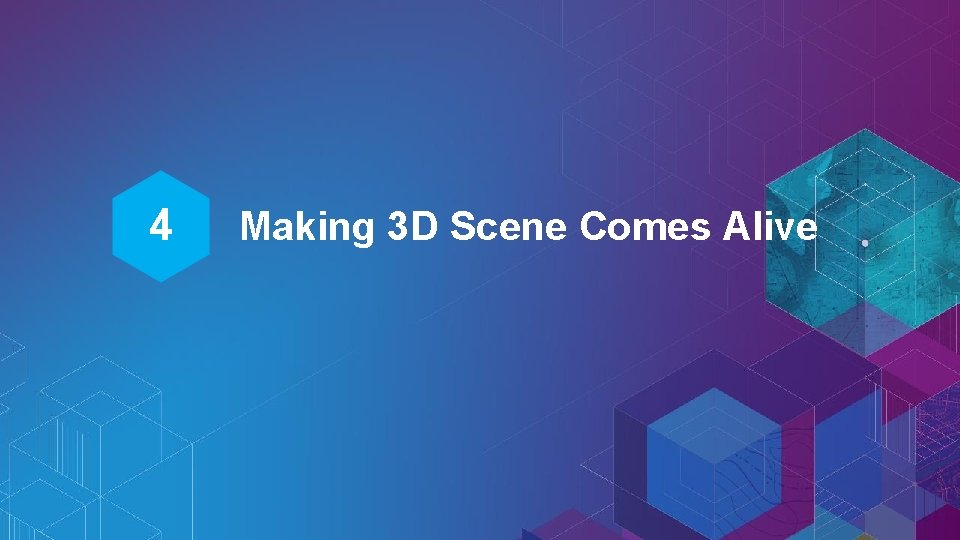 4 Making 3 D Scene Comes Alive 