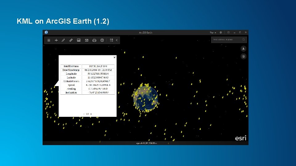 KML on Arc. GIS Earth (1. 2) 