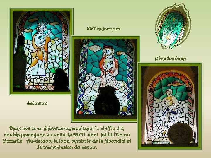 Maître Jacques Père Soubise Salomon Deux mains en élévation symbolisent le chiffre dix, double