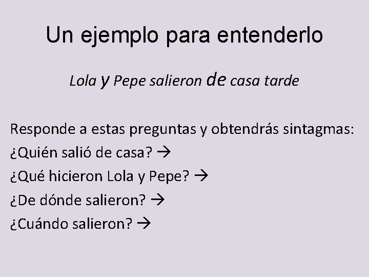 Un ejemplo para entenderlo Lola y Pepe salieron de casa tarde Responde a estas Un ejemplo para entenderlo Lola y Pepe salieron de casa tarde Responde a estas