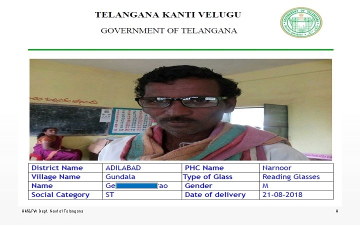 HM&FW Dept, Govt of Telangana 9 HM&FW Dept, Govt of Telangana 9