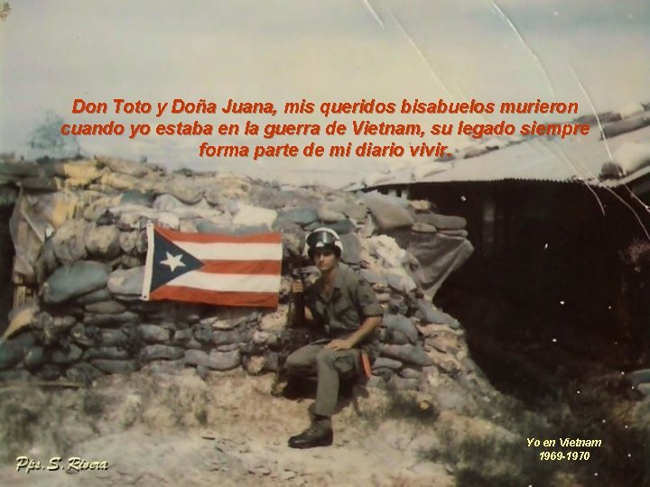 Don Toto y Doña Juana, mis queridos bisabuelos murieron cuando yo estaba en la