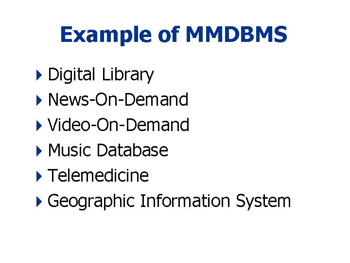 Multimedia Database System Multimedia Database Management System Wei Tsang Ooi CS