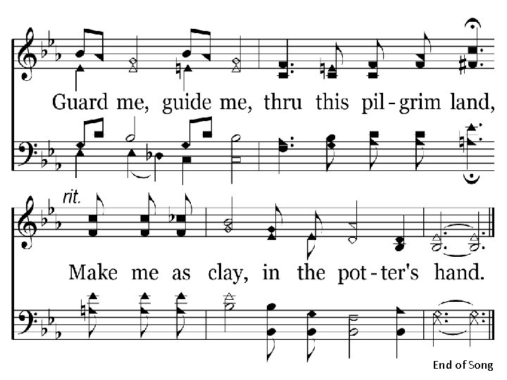 111 - Clay In The Potter's Hand - C. 2 End of Song 111 - Clay In The Potter's Hand - C. 2 End of Song