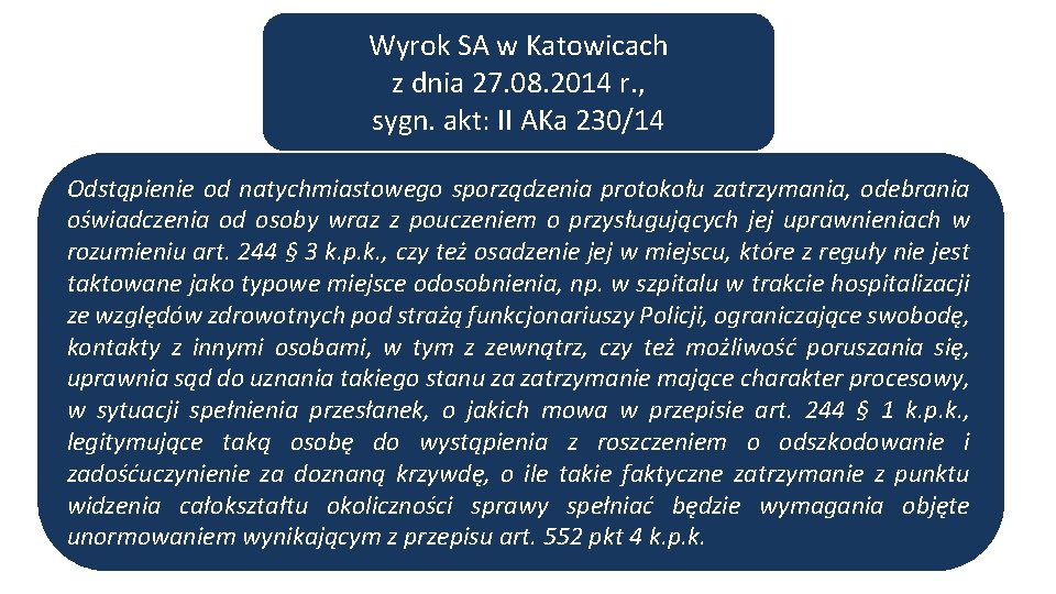 Wyrok SA w Katowicach z dnia 27. 08. 2014 r. , sygn. akt: II