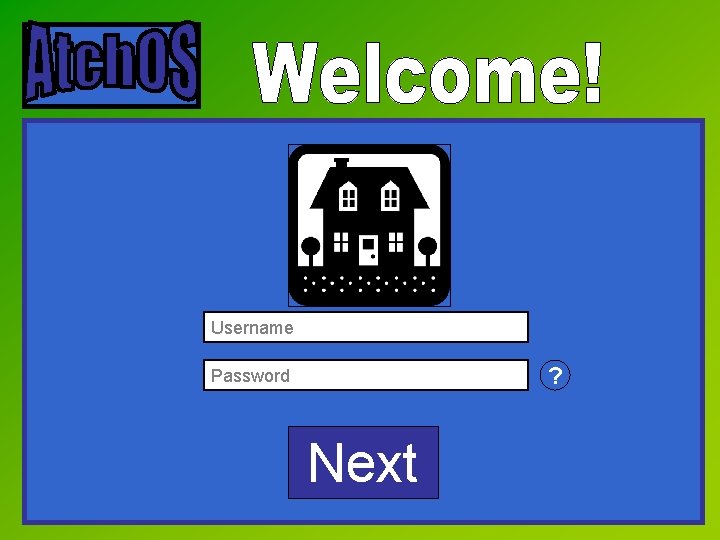 Username ? Password Next 