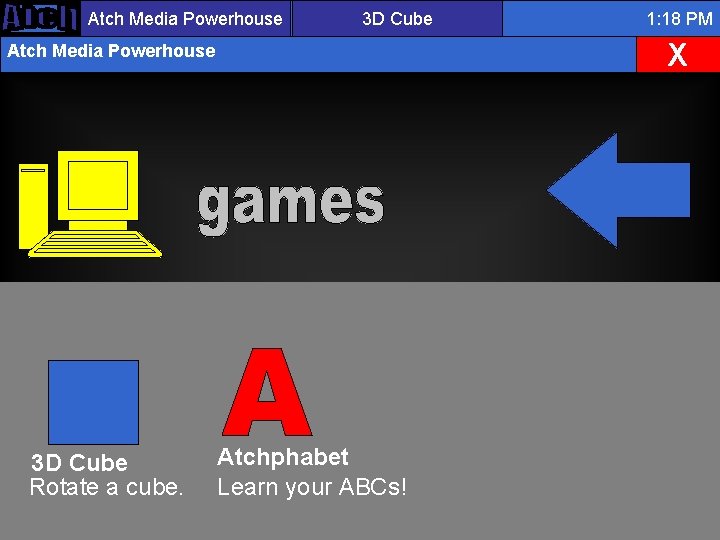 Atch Media Powerhouse 3 D Cube X Atch Media Powerhouse 3 D Cube Rotate