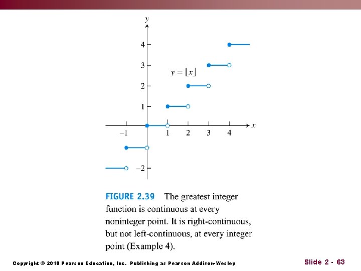 Copyright © 2010 Pearson Education, Inc. Publishing as Pearson Addison-Wesley Slide 2 - 63