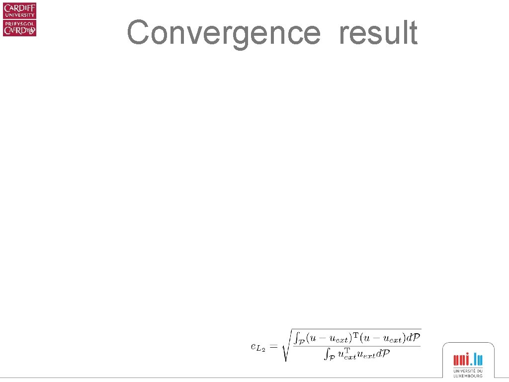 Convergence result 