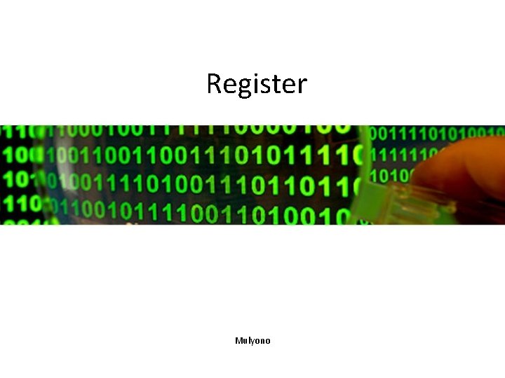 Register Mulyono 