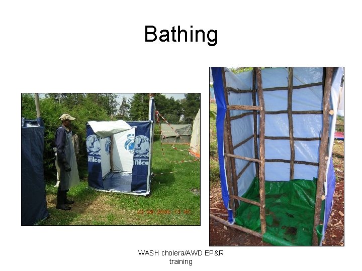 Bathing WASH cholera/AWD EP&R training 