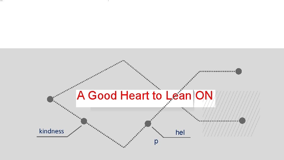 A Good Heart to Lean ON kindness hel p 