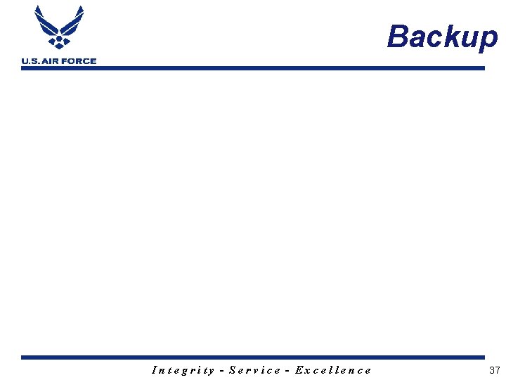 Backup Integrity - Service - Excellence 37 