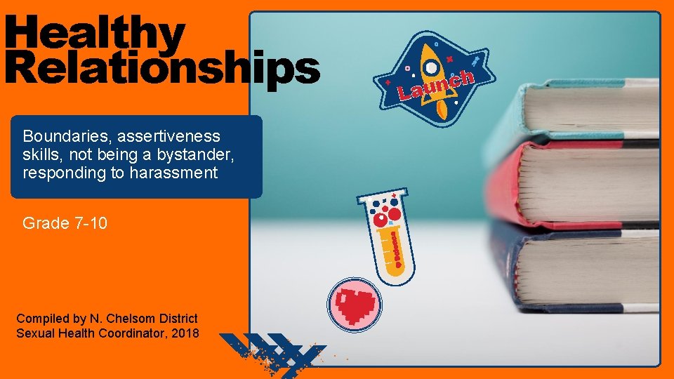 Healthy Relationships Boundaries, assertiveness skills, not being a bystander, responding to harassment Grade 7