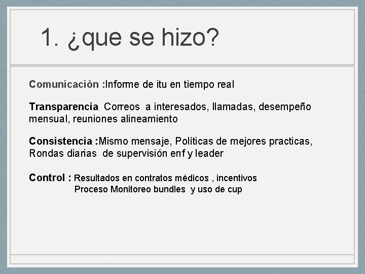 1. ¿que se hizo? Comunicaciòn : Informe de itu en tiempo real Transparencia Correos 1. ¿que se hizo? Comunicaciòn : Informe de itu en tiempo real Transparencia Correos