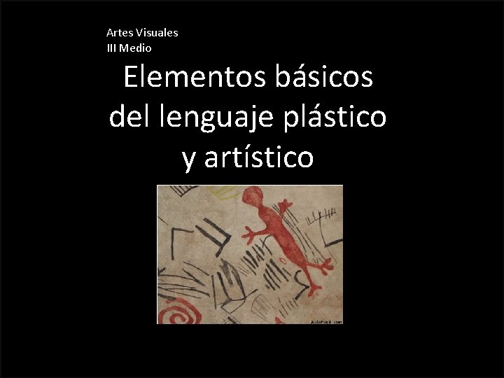 Artes Visuales III Medio Elementos básicos del lenguaje plástico y artístico 