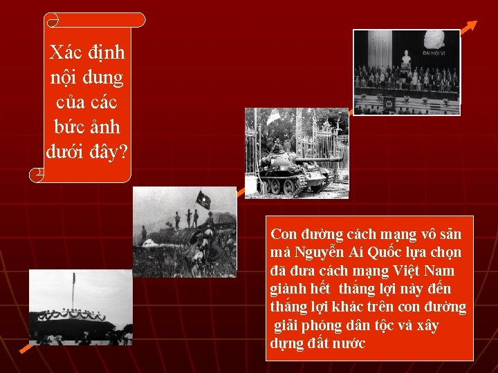 Xác định nội dung của các bức ảnh dưới đây? Đổi mới đất nước