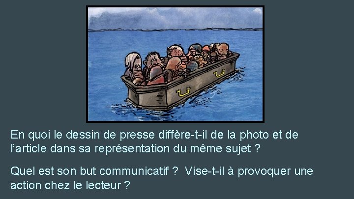 En quoi le dessin de presse diffère-t-il de la photo et de l’article dans