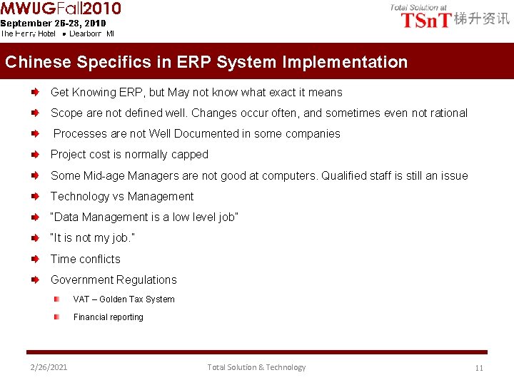 Chinese Specifics in ERP System Implementation Get Knowing ERP, but May not know what