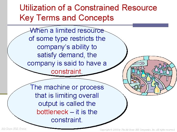 Utilization of a Constrained Resource Key Terms and Concepts When a limited resource of Utilization of a Constrained Resource Key Terms and Concepts When a limited resource of