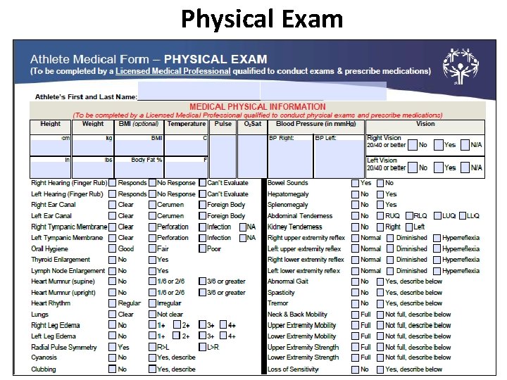 Physical Exam 