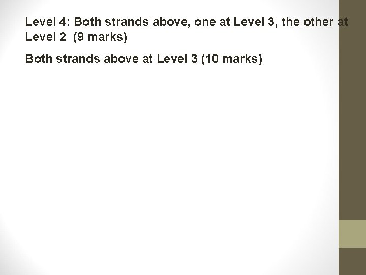 Level 4: Both strands above, one at Level 3, the other at Level 2