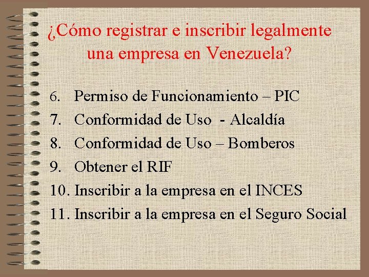 ¿Cómo registrar e inscribir legalmente una empresa en Venezuela? 6. Permiso de Funcionamiento –