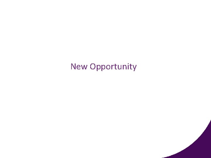 New Opportunity 