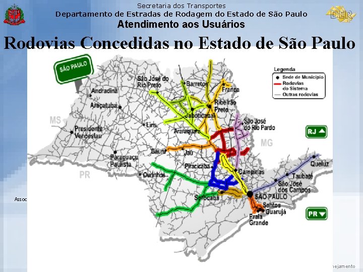 Secretaria dos Transportes Departamento de Estradas de Rodagem do Estado de São Paulo Atendimento