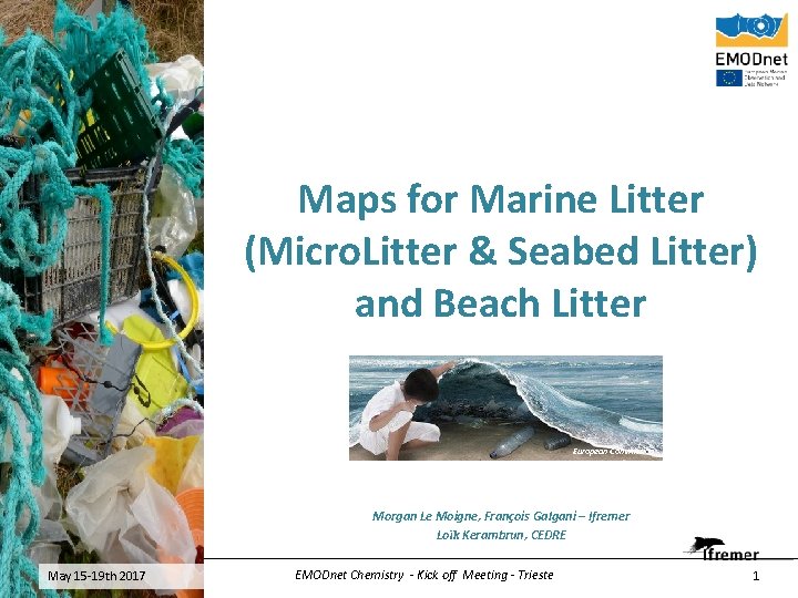 Maps for Marine Litter (Micro. Litter & Seabed Litter) and Beach Litter European Commission